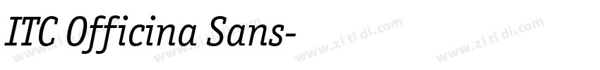 ITC Officina Sans字体转换